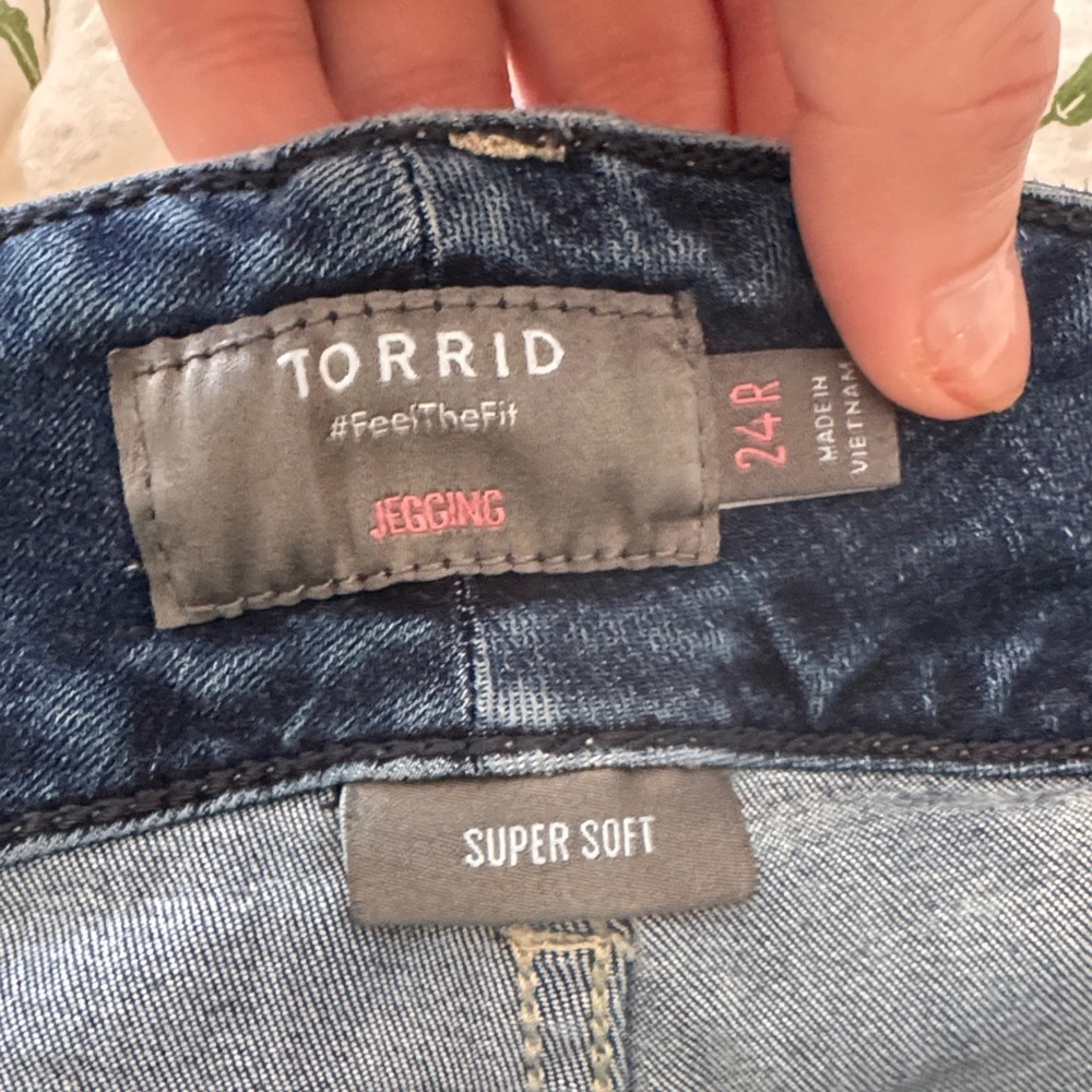 Torrid High Rise Blue Jeans - Picture 2 of 4